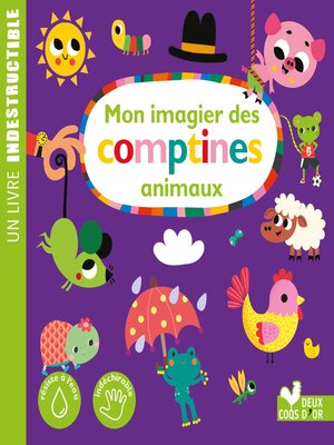 cover image of Mon imagier des comptines--animaux